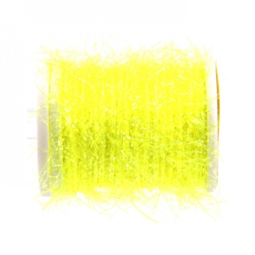 Veniard Ice Straggle Chenille Extra Fine (4M) Fluorescent Yellow Fly Tying Materials (Product Length 4.37 Yds / 4m)